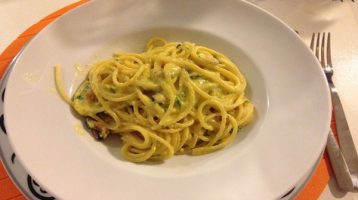 Carbonara alle Tremiti, "sbagliata" ma buona