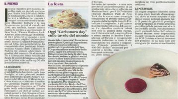 Carbonara Day, tutto il mondo omaggia la carbonara