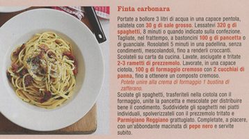 Finta carbonara, per chi è allergico all’uovo