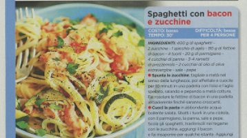 Oggi Cucino e la sua quasi-carbonara con bacon e zucchine