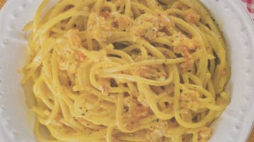 Più Cucina: carbonara finta (allo zafferano), ma buona