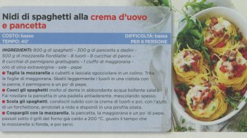 Oggi Cucino: nidi di spaghetti e cappellacci… con un tocco di carbonara