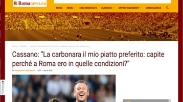 Carbonara piatto preferito di Cassano