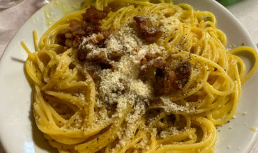 Carbonara Trattoria Mezzaluna Orvieto