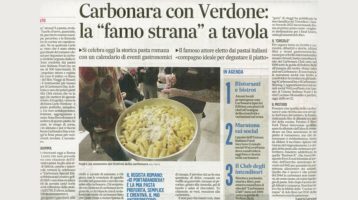 Carbonara Club su Il Messaggero del 6 Aprile 2022